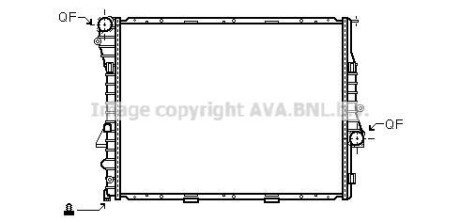 Радіатор, охолодження двигуна AVA COOLING BW2274