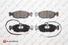 Колодки тормозные (передние) Peugeot 106/306 91-04 (+датчики L=180mm/305mm) Eurorepar 1617252380 (фото 1)