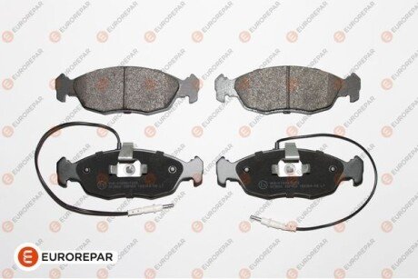 Колодки тормозные (передние) Peugeot 106/306 91-04 (+датчики L=180mm/305mm) Eurorepar 1617252380