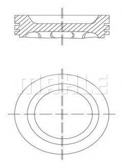 Поршень двигуна MAHLE / KNECHT 031 88 02