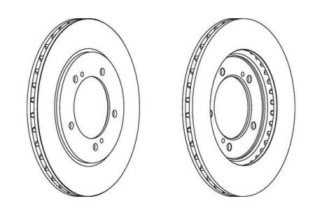 Гальмівний диск Jurid 562445JC