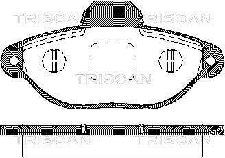 Колодки гальмівні дискові TRISCAN 8110 15025