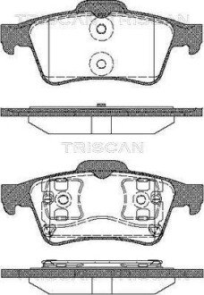 Колодки гальмівні дискові TRISCAN 8110 10534