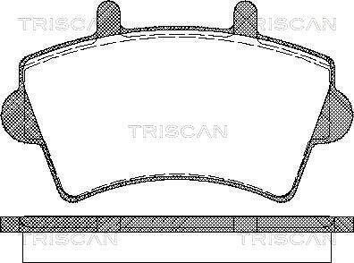 Колодки гальмівні дискові TRISCAN 8110 10527