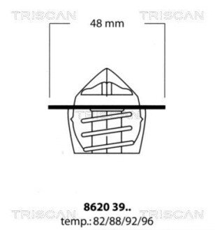 Термостат TRISCAN 8620 3982