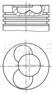 Поршень MAHLE / KNECHT 0308802