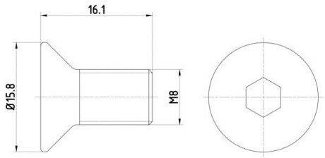 Болт HELLA 8DZ355209061