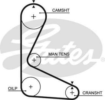 Ремінь ГРМ Gates 5103