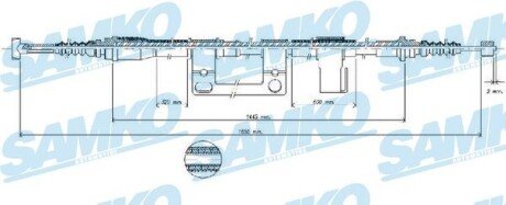 Трос зчеплення SAMKO C0396B