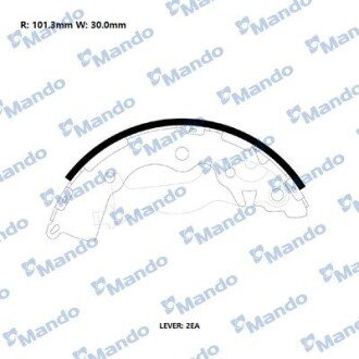 Колодки гальмівні (задні) Hyundai Accent III 05-10/Rio II 05- (барабанні) (203x32) MANDO RMLH15