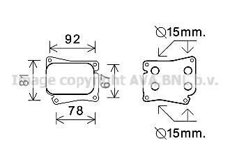 Радіатор масла, двигательное масло AVA COOLING MS3559