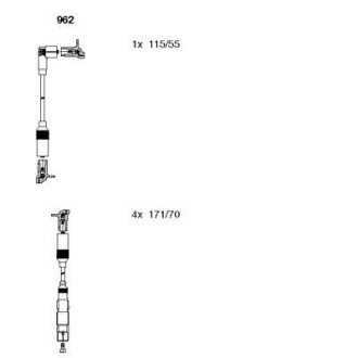Дроти запалення, набір BREMI 962