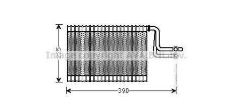 Випаровувач кондиціонера AVA COOLING BWV365