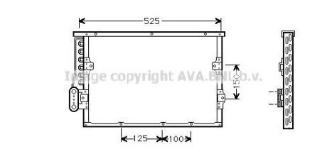 Радіатор кондиціонера AVA COOLING BW5191