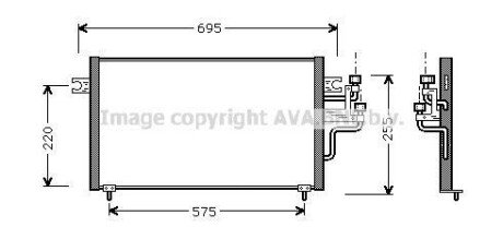 Радіатор кондиціонера AVA COOLING MT5119