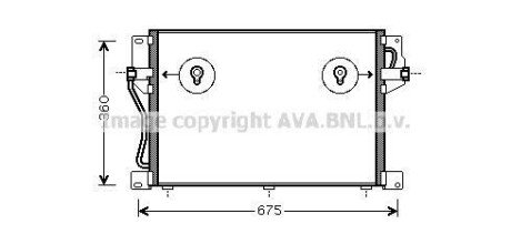 Радіатор кондиціонера AVA COOLING VO5077