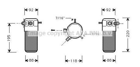 Осушувач кондиціонера AVA COOLING OLD118