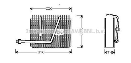 Випаровувач кондиціонера AVA COOLING OLV320