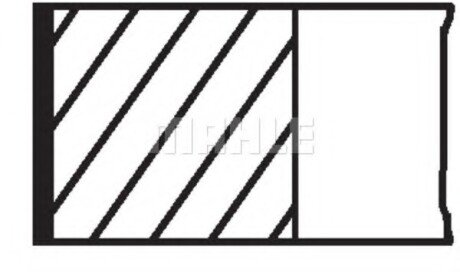 Кольца поршня std (1,5 x 1,5 x 2). ø 70,00 MAHLE / KNECHT 007RS001480N2