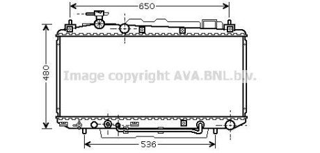 Радіатор, охолодження двигуна AVA COOLING TO2300