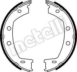 Гальмівні колодки ручного гальма METELLI 530374