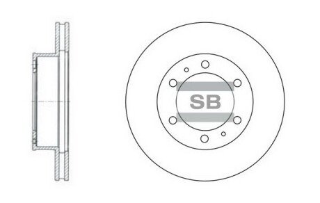 Гальмівний диск Hi-Q (SANGSIN) SD4011