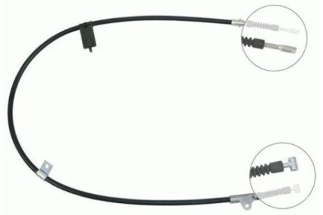 Трос ручного гальма NIPPARTS J15177