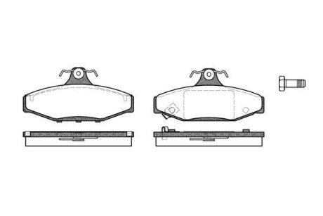 Колодки гальмівні WOKING P2353.12
