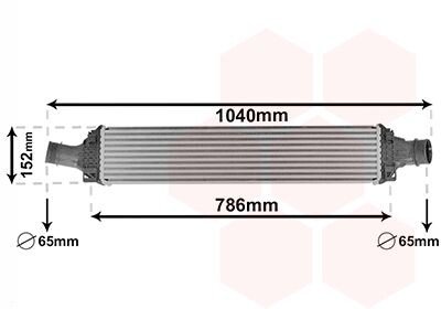 Інтеркулер AUDI A4 3.0D 15- VAN WEZEL 03014708