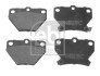 Комплект гальмівних колодок задн, TOYOTA CELICA, COROLLA, COROLLA VERSO, PRIUS, VIOS / SOLUNA VIOS, YARIS, YARIS VERSO 1.0-2.0D 04.99-12.09 FEBI BILSTEIN 116306 (фото 1)