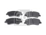 Комплект гальмівних колодок передн, HYUNDAI ACCENT IV, I20 ACTIVE, I20 II, KIA RIO III, RIO IV, STONIC 1.0-1.6D 11.10- FEBI BILSTEIN 116280 (фото 1)
