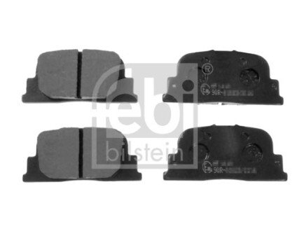 Комплект гальмівних колодок задн, TOYOTA CALDINA, CAMRY, PRIUS 1.5H-3.0 08.96-12.09 FEBI BILSTEIN 116356