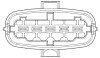 Витратомір повітря (5 pin, модуль) FIAT DOBLO, DOBLO/MINIVAN, IDEA, PALIO, PANDA, PANDA/HATCHBACK, PUNTO, PUNTO/HATCHBACK, SIENA, HYUNDAI ACCENT II, GETZ, LANCIA MUSA, YPSILON 1.3D/1.4/1.5D 01.02- NGK 90502 (фото 2)