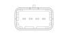 Витратомір повітря (4 pin, модуль) DS DS 4, DS 5, CITROEN C4 GRAND PICASSO II, C4 PICASSO II, C5 III, C8, DS4, DS5, JUMPY II, FIAT SCUDO, PEUGEOT 407, 508 I, 807, EXPERT 2.0D/2.0DH/2.2D 03.06- NGK 90997 (фото 2)