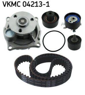 Комплект ГРМ (ремінь + ролик + водяний насос) FORD COUGAR, FOCUS I, FOCUS I/KOMBI, MONDEO II, TOURNEO CONNECT, TRANSIT CONNECT 1.6-2.0 08.96-12.13 SKF VKMC042131