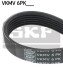 Поліклиновий ремінь (6PK2604) JEEP GRAND CHEROKEE II 2.7D 10.01-09.05 SKF VKMV6PK2604 (фото 1)