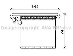 Випаровувач кондиціонера FORD C-MAX II, FOCUS III, FOCUS III/HATCHBACK, FOCUS III/KOMBI, GRAND C-MAX, KUGA II 1.0-Electric 04.10-02.20 AVA COOLING FDV491