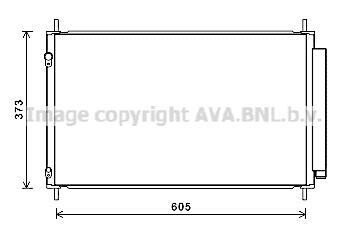 Конденсатор кондиціонера (з осушувачем) TOYOTA YARIS, YARIS/HATCHBACK 1.5H 03.12-06.20 AVA COOLING TO5708D