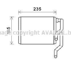 Радіатор пічки SUBARU IMPREZA EJ161-EJ257 10.00-06.09 AVA COOLING SUA6111