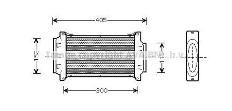 Інтеркулер MINI (R50, R53), (R52) W11B16A 03.02-07.08 AVA COOLING BWA4262