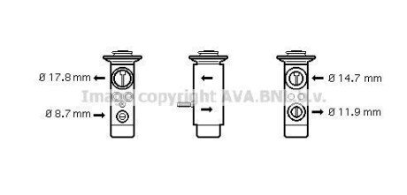 Расширительный клапан, кондиционер AVA COOLING BW1089