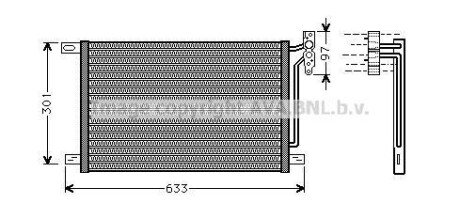 Радіатор кондиціонера AVA COOLING BW5215