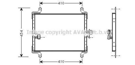Радіатор кондиціонера AVA COOLING FT5206
