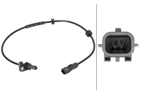 Датчик ABS задн Лів RENAULT CAPTUR I, CLIO IV, CLIO IV/HATCHBACK, CLIO IV/KOMBI, ZOE, ZOE/HATCHBACK 0.9-Electric 06.12- HELLA 6PU012806881