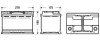 Акумулятор 12В 70Агод./720А DUAL EFB, MARINE/RV (R+ стандартні) 278x175x190 B13 (додатковий/пусковий/подвійного призначення/efb) EXIDE EZ600 (фото 1)