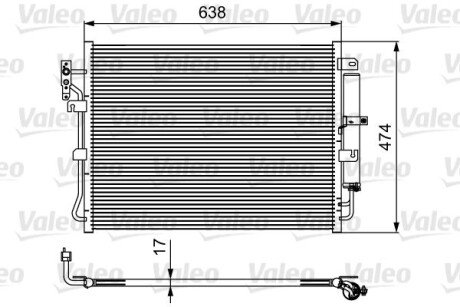 Радіатор кондиціонера Valeo 814424