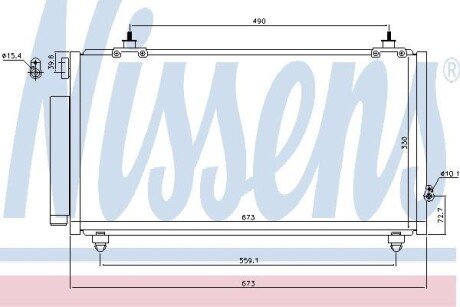 Радіатор кондиціонера NISSENS 940710