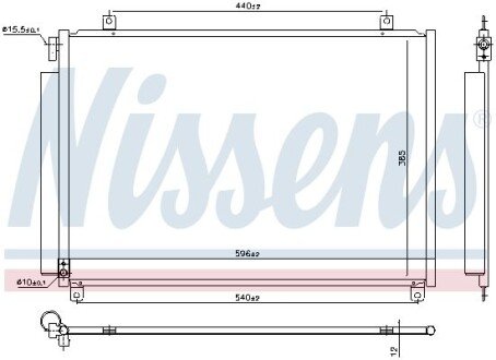 Радіатор кондиціонера NISSENS 941171