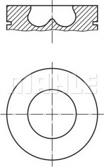 Поршень MAHLE / KNECHT 013PI00107000