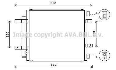 Радіатор кондиціонера AVA COOLING JR5053D